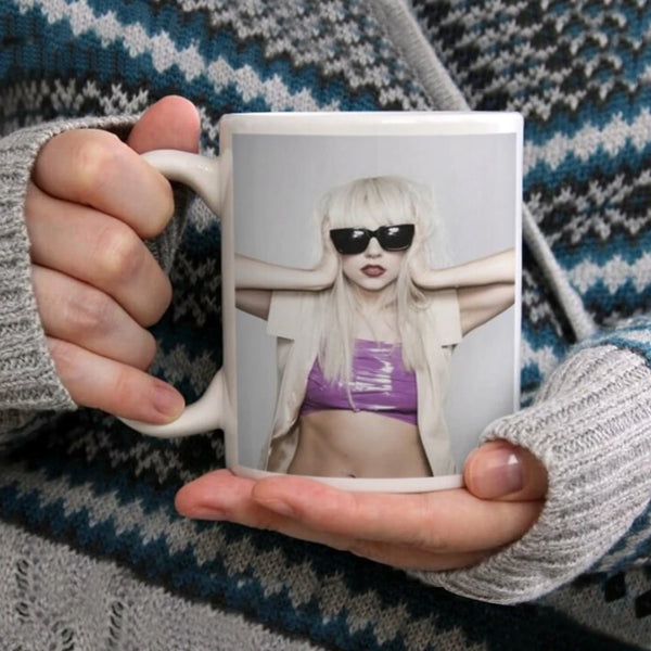 Hot Singer Lady Gaga Classic Anime Ceramic Cup Coffee Oatmeal Breakfast Cup Creative Personality Mug