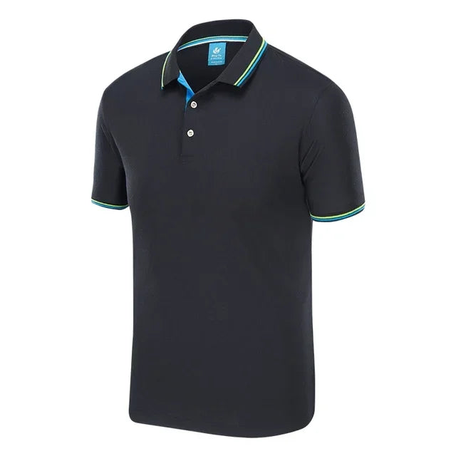 Summer Polo Shirt With Printed Logo Embroidered Name Men's And Women's Activities Company Group Workwear Top