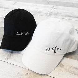 Husband and Wife Hats, Husband  Wife Dad Hat, Honeymoon Dad Hats, Just Married Hats, Husband Wife Dad Hats, Cute Vacation Hats