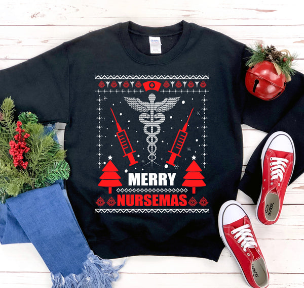 Merry Nurse mas Christmas Sweatshirt