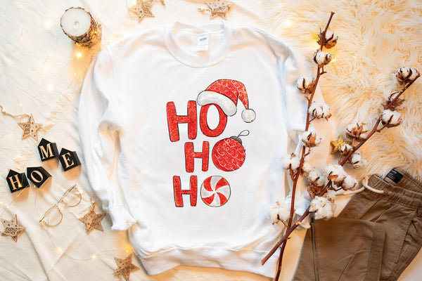 HO HO HO Santa Christmas Sweatshirt