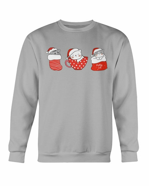 Cute Cats Christmas Sweatshirt