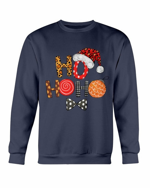 HO HO HO Santa Cap Christmas Sweatshirt