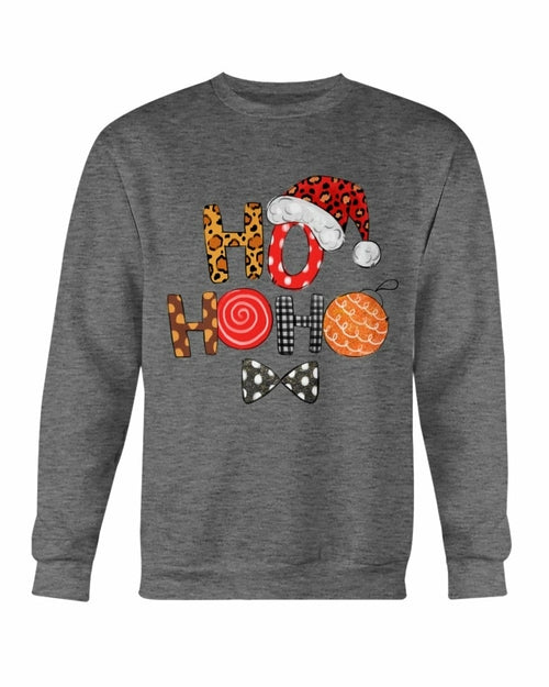 HO HO HO Santa Cap Christmas Sweatshirt